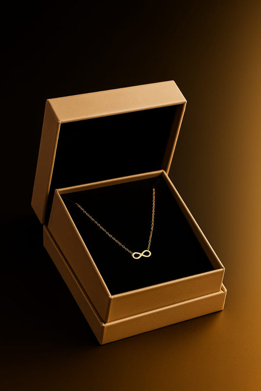 Gold Infinity Pendant Necklace
