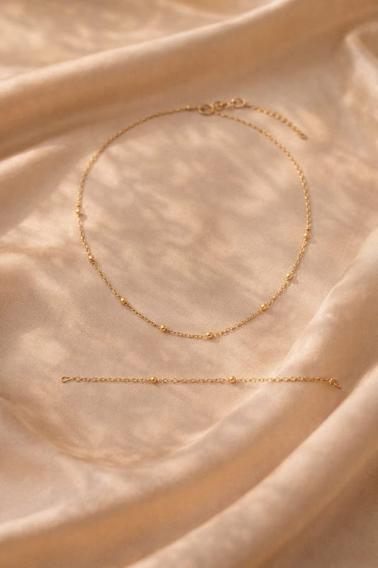 Elegant Gold-Tone Necklace & Bracelet Combo Set