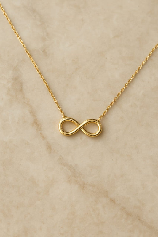 Gold Infinity Pendant Necklace